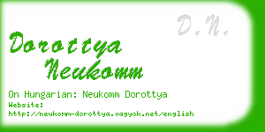 dorottya neukomm business card